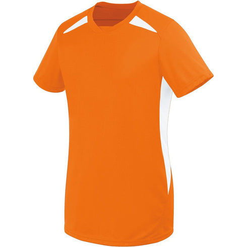 Russell Athletic Ladies Hawk Jersey (322872), Color 'Orange/White'